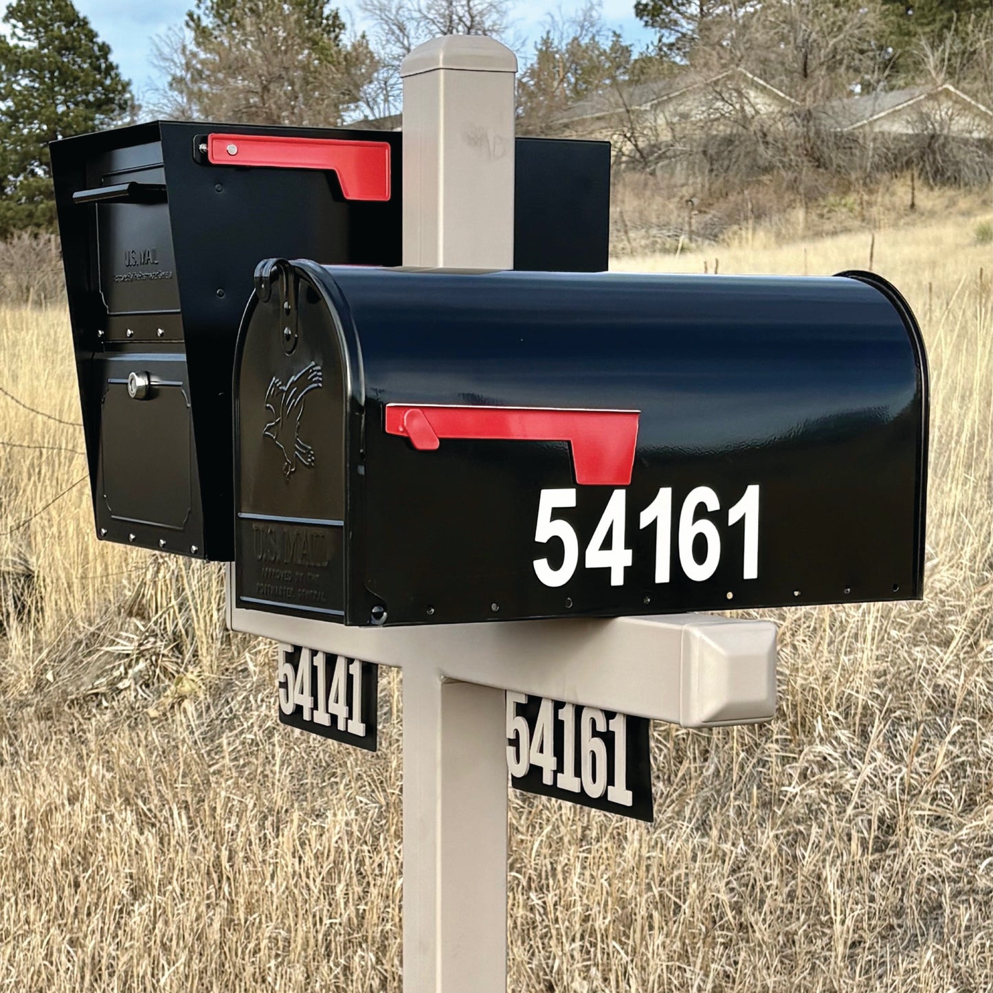 Double Mailbox Stand