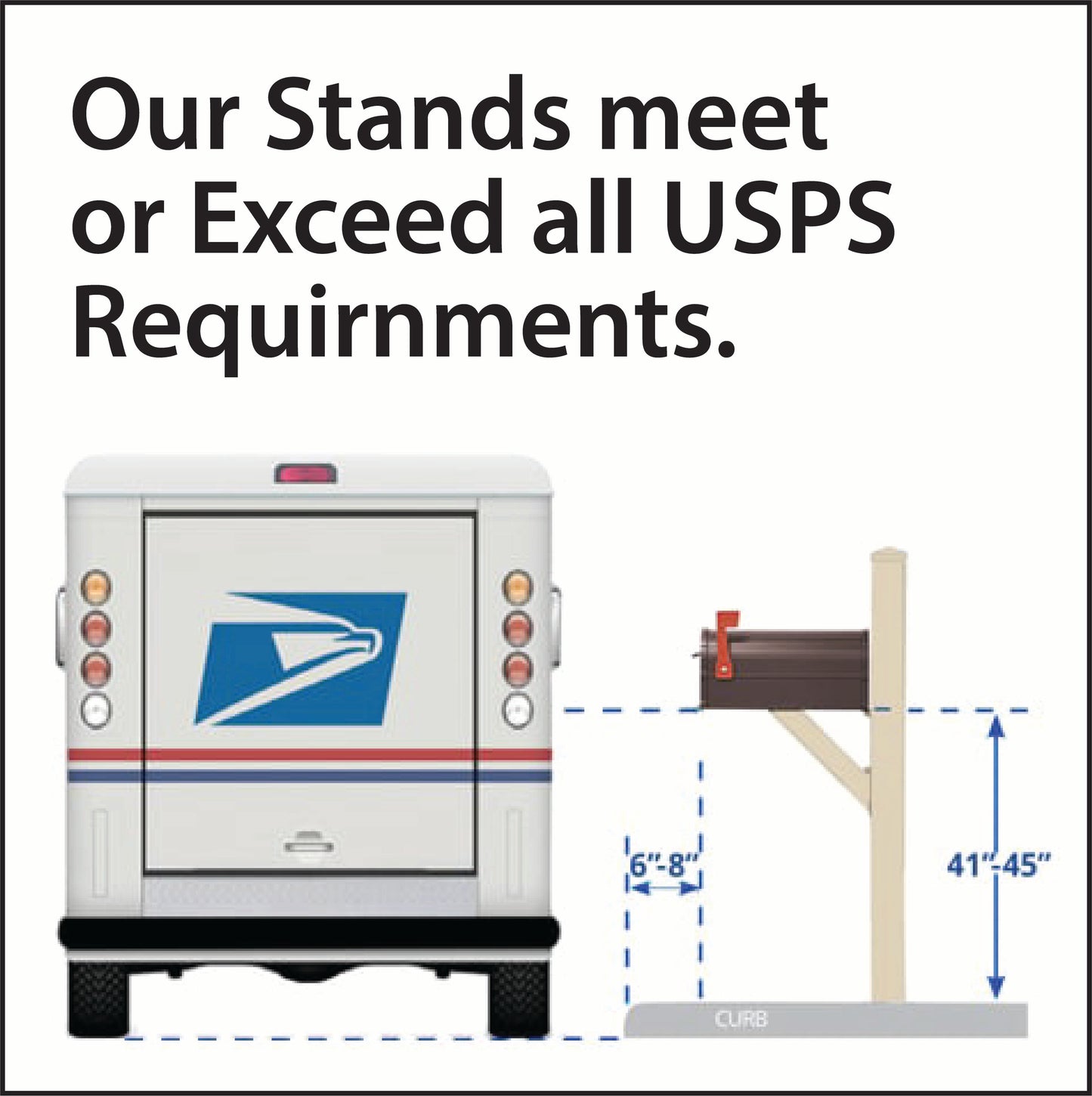 Double Mailbox Stand