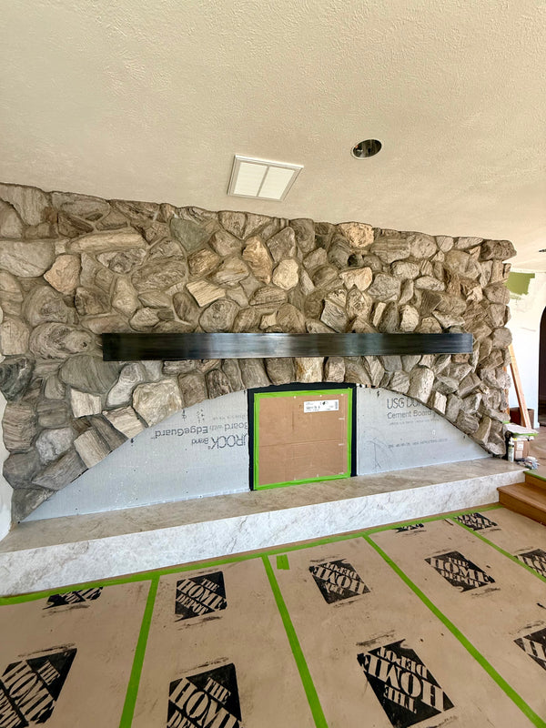 Custom Steel Fireplace Surrounds and Mantels